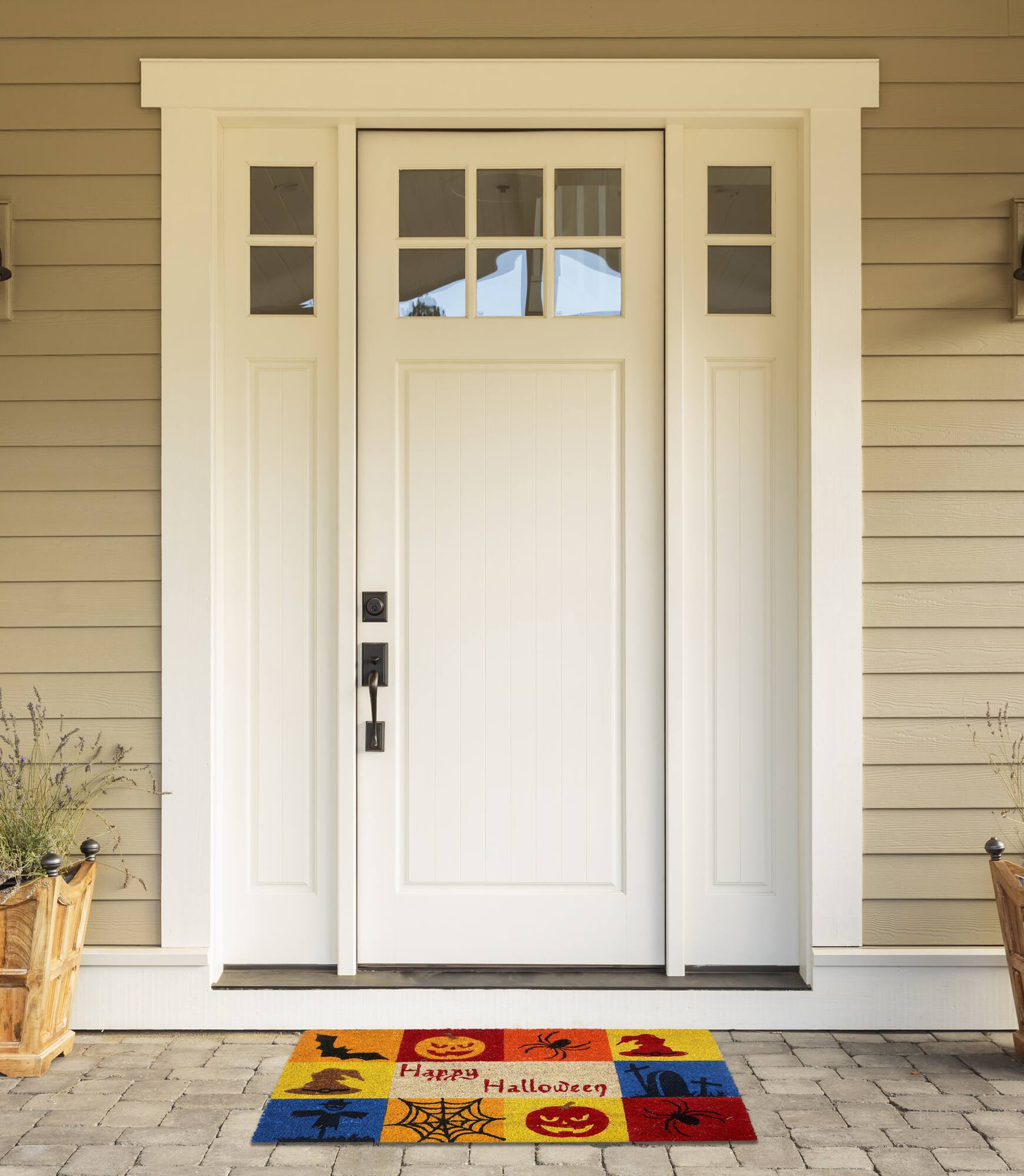 DII® Happy Halloween Vinyl Back Coir Doormat